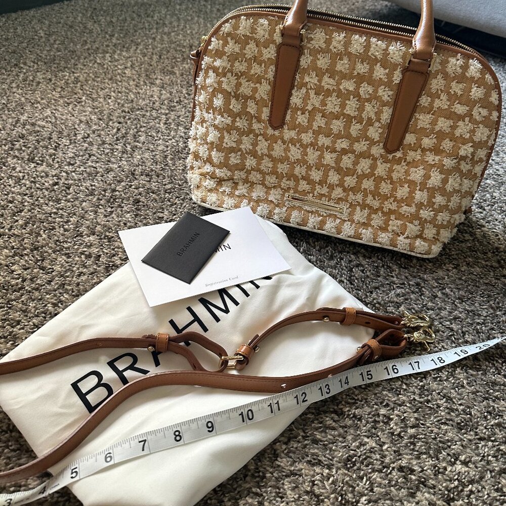 Used with Tags- Brahmin Vivian Bora satchel